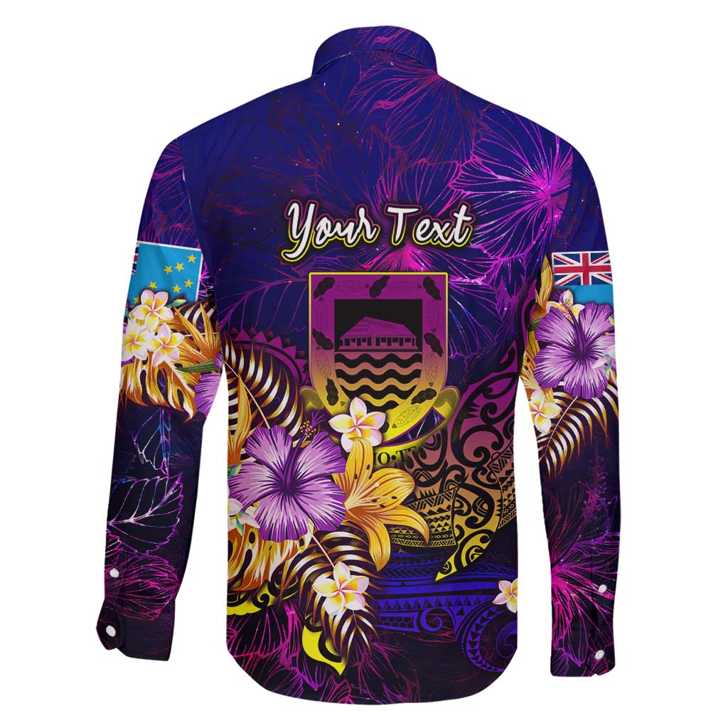 Tuvalu Family Matching Short Sleeve Bodycon Dress and Hawaiian Shirt Whale Hibiscus Polynesian