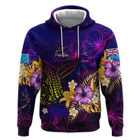 Tuvalu Hoodie Whale Hibiscus Polynesian