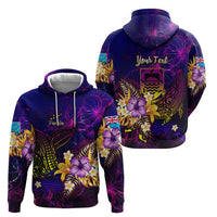 Tuvalu Hoodie Whale Hibiscus Polynesian