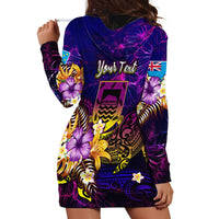 Tuvalu Hoodie Dress Whale Hibiscus Polynesian DT02 - Polynesian Pride