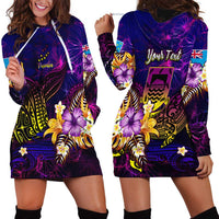 Tuvalu Hoodie Dress Whale Hibiscus Polynesian DT02 - Polynesian Pride