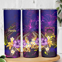 Tuvalu Skinny Tumbler Whale Hibiscus Polynesian