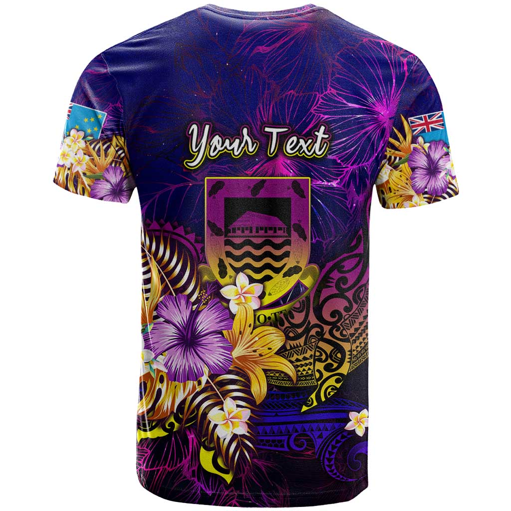 Tuvalu T Shirt Whale Hibiscus Polynesian
