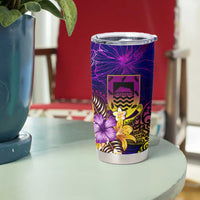 Tuvalu Tumbler Cup Whale Hibiscus Polynesian
