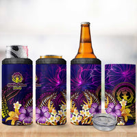 Northern Mariana Islands 4 in 1 Can Cooler Tumbler Whale Hibiscus Polynesian DT02 - Polynesian Pride