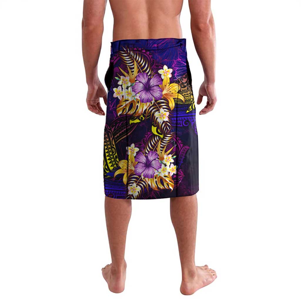 Northern Mariana Islands Lavalava Whale Hibiscus Polynesian