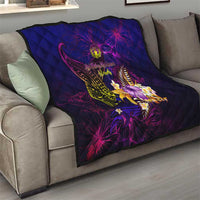 Northern Mariana Islands Quilt Whale Hibiscus Polynesian DT02 - Polynesian Pride