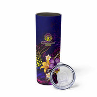 Northern Mariana Islands Skinny Tumbler Whale Hibiscus Polynesian DT02 - Polynesian Pride