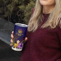 Northern Mariana Islands Tumbler Cup Whale Hibiscus Polynesian