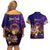 Marshall Islands Couples Matching Off Shoulder Short Dress and Hawaiian Shirt Whale Hibiscus Polynesian