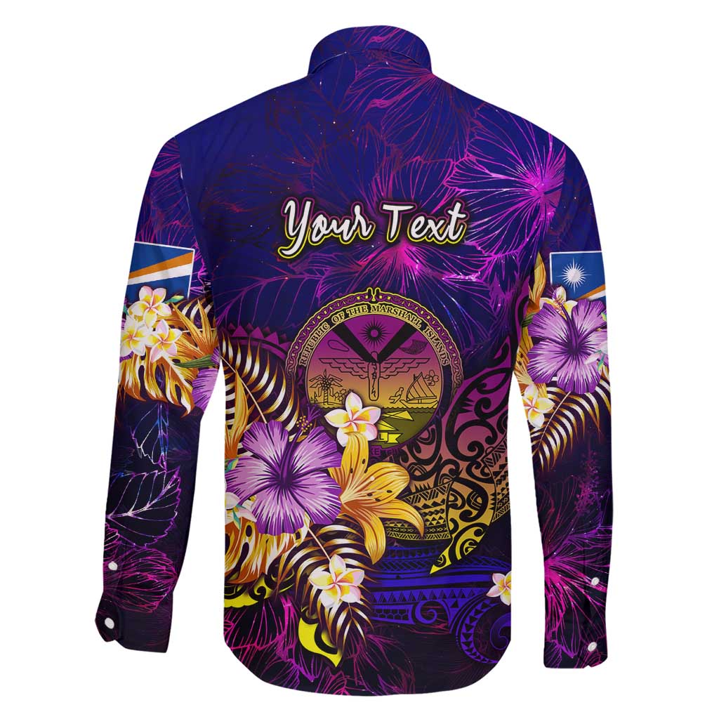 Marshall Islands Family Matching Short Sleeve Bodycon Dress and Hawaiian Shirt Whale Hibiscus Polynesian