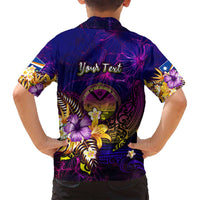 Marshall Islands Family Matching Tank Maxi Dress and Hawaiian Shirt Whale Hibiscus Polynesian