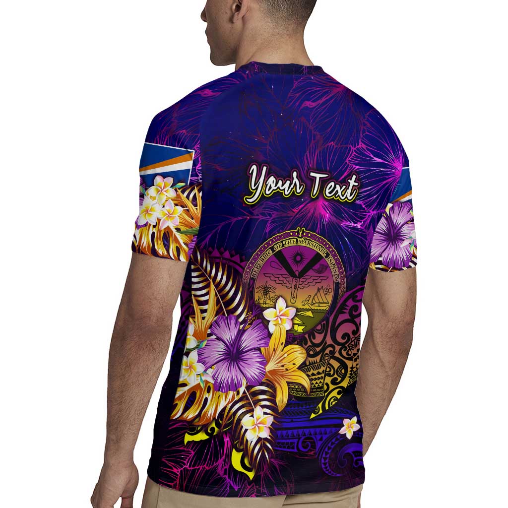 Marshall Islands Rugby Jersey Whale Hibiscus Polynesian
