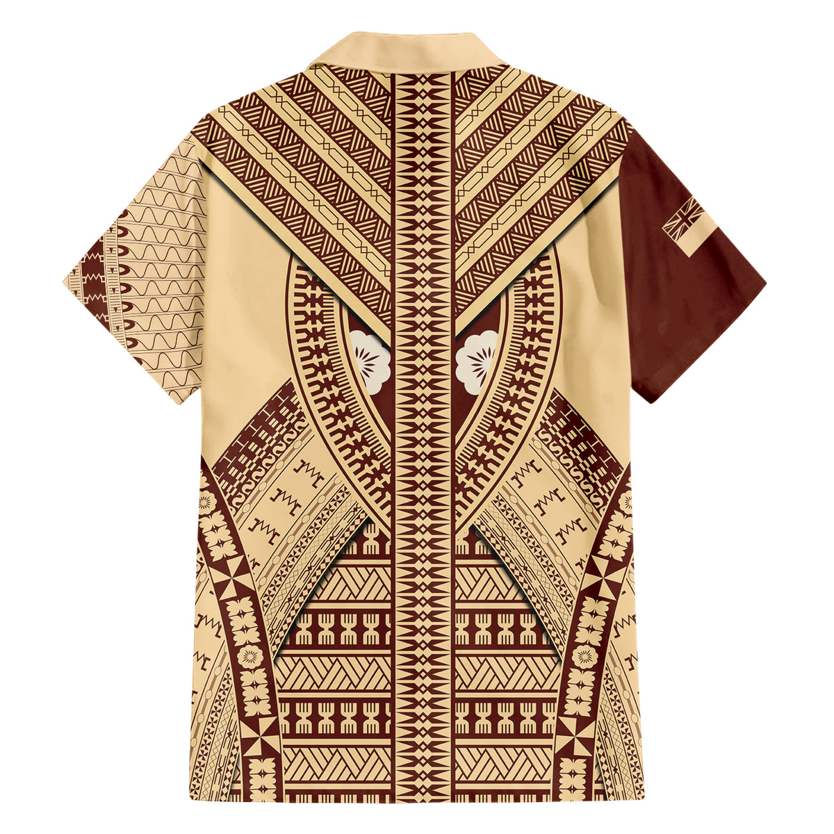 fiji-bula-family-matching-short-sleeve-bodycon-dress-and-hawaiian-shirt-tapa-pattern-design