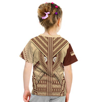 Fiji Bula Kid T Shirt Tapa Pattern Design DT02 - Polynesian Pride