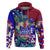 Manu Samoa Rugby 2023 Hoodie Humpback Whale Hexagon Tribal Tropical Style DT02 Blue - Polynesian Pride