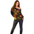 Wallis and Futuna Off Shoulder Sweater Octopus Plumeria Polynesian Tattoo