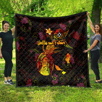 Wallis and Futuna Quilt Octopus Plumeria Polynesian Tattoo