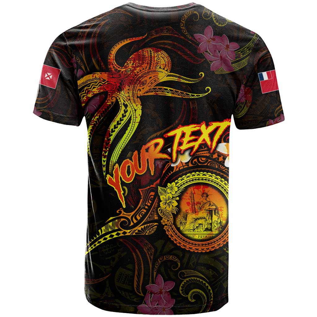 Wallis and Futuna T Shirt Octopus Plumeria Polynesian Tattoo