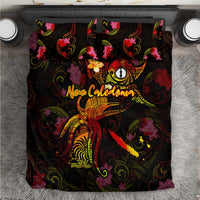 New Caledonia Bedding Set Octopus Plumeria Polynesian Tattoo