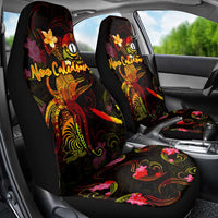 New Caledonia Car Seat Cover Octopus Plumeria Polynesian Tattoo
