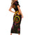 New Caledonia Family Matching Short Sleeve Bodycon Dress and Hawaiian Shirt Octopus Plumeria Polynesian Tattoo
