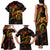 New Caledonia Family Matching Tank Maxi Dress and Hawaiian Shirt Octopus Plumeria Polynesian Tattoo
