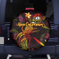 New Caledonia Spare Tire Cover Octopus Plumeria Polynesian Tattoo