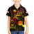 Tahiti French Polynesia Family Matching Long Sleeve Bodycon Dress and Hawaiian Shirt Octopus Plumeria Polynesian Tattoo