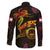 Tahiti French Polynesia Family Matching Short Sleeve Bodycon Dress and Hawaiian Shirt Octopus Plumeria Polynesian Tattoo