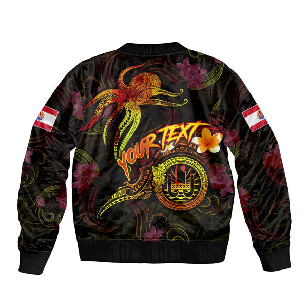 (Custom Personalised) Tahiti Island Bomber Jacket French Polynesian Tropical LT9 main image 1