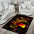 Cook Islands Area Rug Octopus Plumeria Polynesian Tattoo