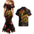Cook Islands Couples Matching Mermaid Dress and Hawaiian Shirt Octopus Plumeria Polynesian Tattoo