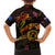 Cook Islands Family Matching Long Sleeve Bodycon Dress and Hawaiian Shirt Octopus Plumeria Polynesian Tattoo