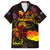 Cook Islands Family Matching Long Sleeve Bodycon Dress and Hawaiian Shirt Octopus Plumeria Polynesian Tattoo