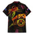 Cook Islands Family Matching Long Sleeve Bodycon Dress and Hawaiian Shirt Octopus Plumeria Polynesian Tattoo