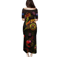 Cook Islands Family Matching Puletasi and Hawaiian Shirt Octopus Plumeria Polynesian Tattoo