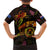 Cook Islands Family Matching Short Sleeve Bodycon Dress and Hawaiian Shirt Octopus Plumeria Polynesian Tattoo