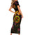 Cook Islands Family Matching Short Sleeve Bodycon Dress and Hawaiian Shirt Octopus Plumeria Polynesian Tattoo