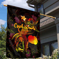 Cook Islands Garden Flag Octopus Plumeria Polynesian Tattoo