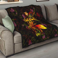 Cook Islands Quilt Octopus Plumeria Polynesian Tattoo