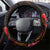 Cook Islands Steering Wheel Cover Octopus Plumeria Polynesian Tattoo
