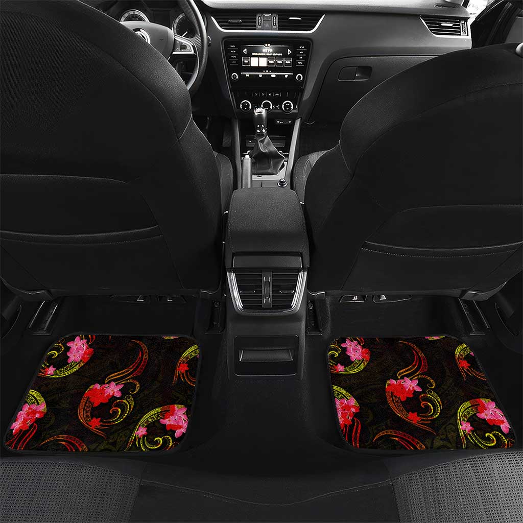 Nauru Car Mats Octopus Plumeria Polynesian Tattoo
