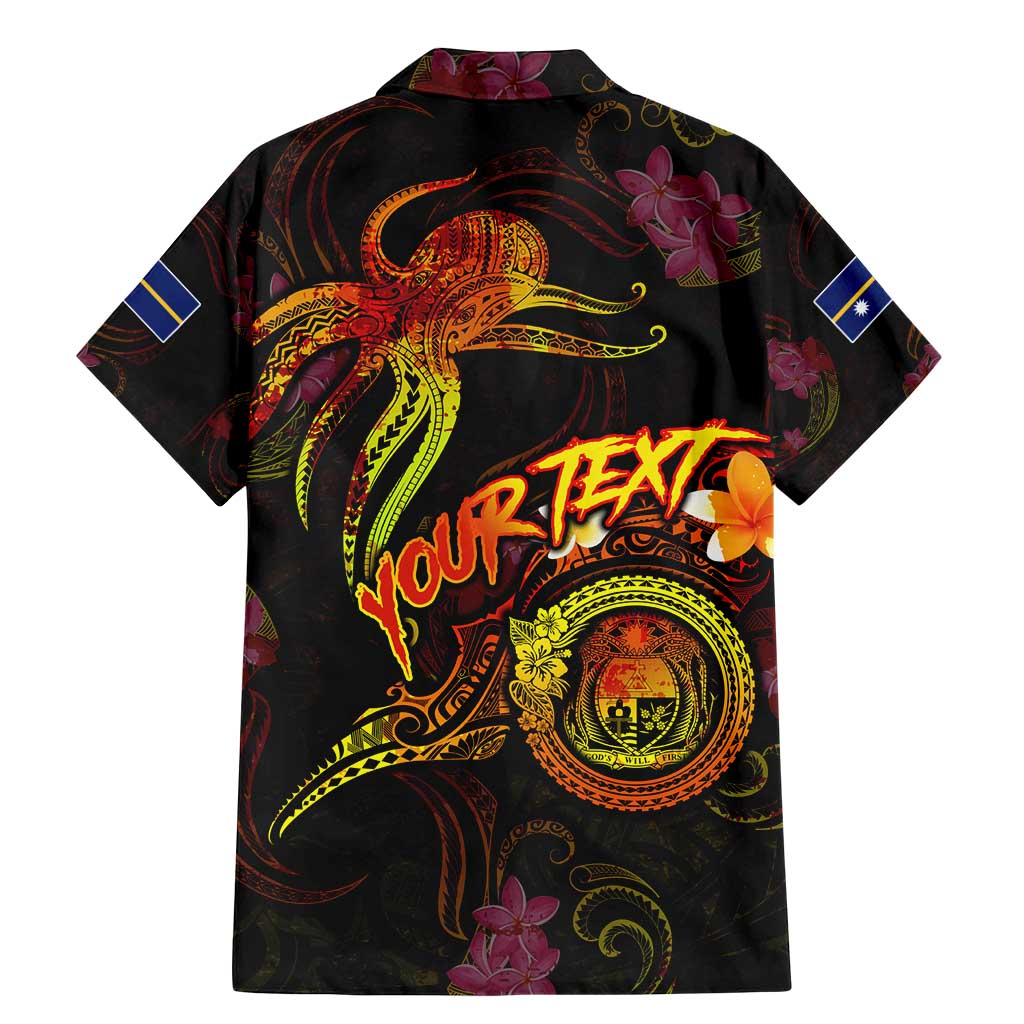 Nauru Family Matching Mermaid Dress and Hawaiian Shirt Octopus Plumeria Polynesian Tattoo