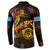 Tuvalu Button Sweatshirt Octopus Plumeria Polynesian Tattoo