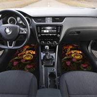 Tuvalu Car Mats Octopus Plumeria Polynesian Tattoo