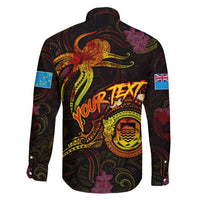 Tuvalu Family Matching Long Sleeve Bodycon Dress and Hawaiian Shirt Octopus Plumeria Polynesian Tattoo