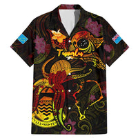 Tuvalu Family Matching Mermaid Dress and Hawaiian Shirt Octopus Plumeria Polynesian Tattoo