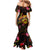 Tuvalu Family Matching Mermaid Dress and Hawaiian Shirt Octopus Plumeria Polynesian Tattoo