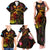 Tuvalu Family Matching Tank Maxi Dress and Hawaiian Shirt Octopus Plumeria Polynesian Tattoo